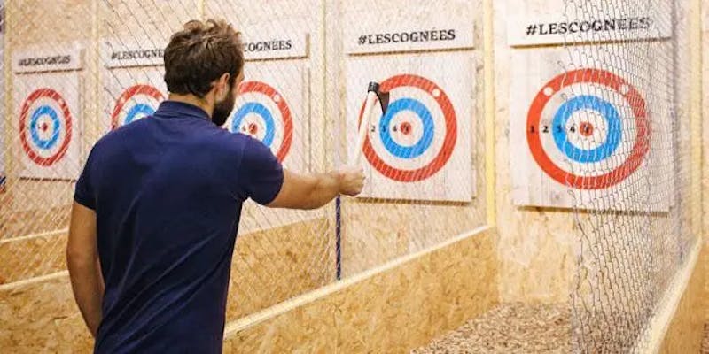 EVG Paris : activité de lancer de hache