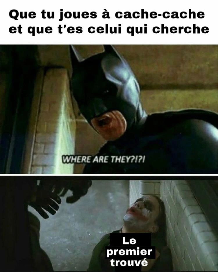 Mème joker contre batman