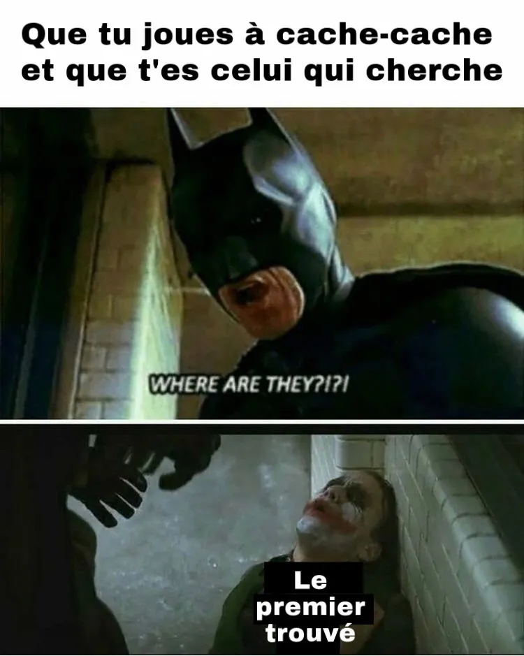 Mème joker contre batman