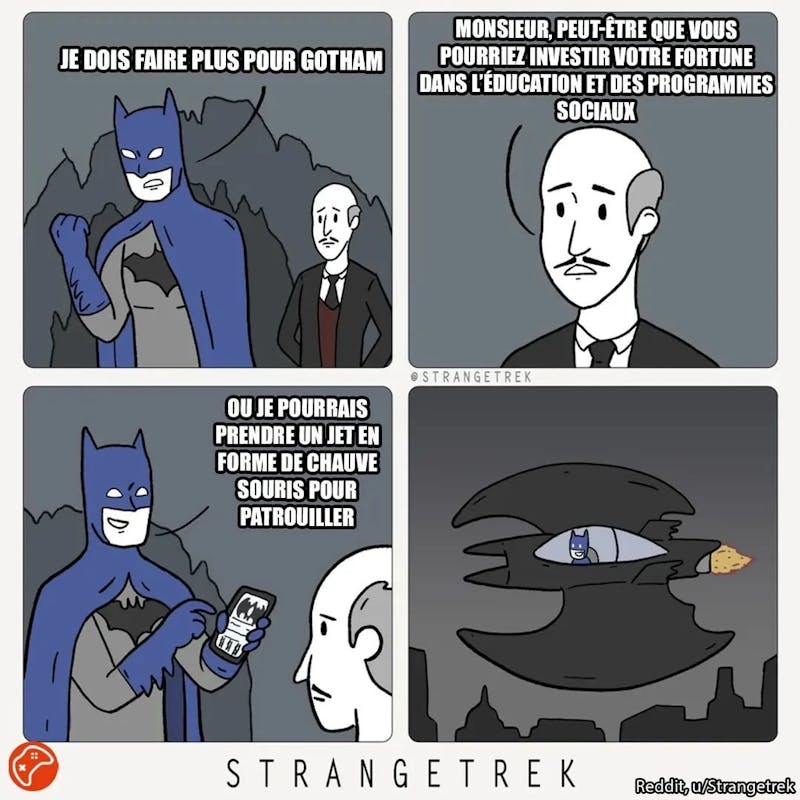 Richesse de Batman mème