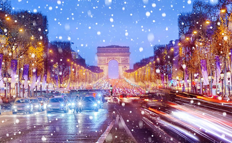Promenade à Noël sur les Champs Elysées