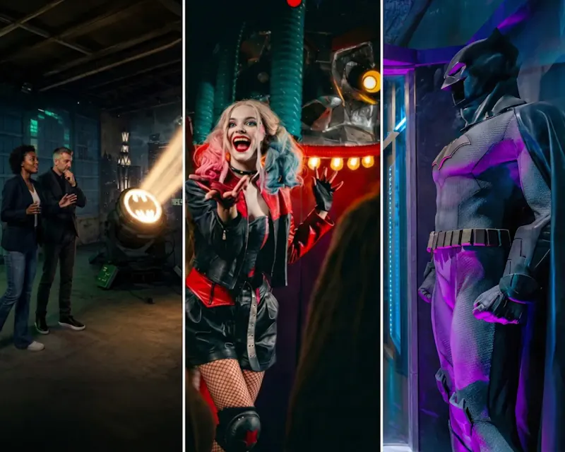 Les 3 univers d'escape game immersif de Batman Escape pour un team building à Paris