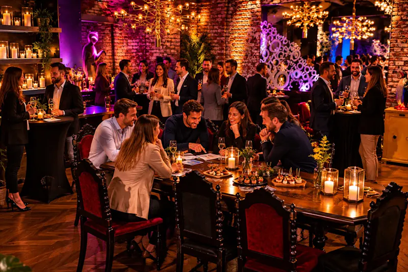 Cocktail d'entreprise au bar Gotham City après un team building à Paris
