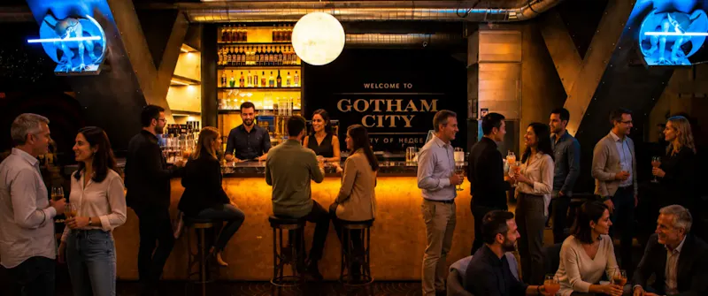 Cocktail d'équipe après une activité de cohésion à Paris
