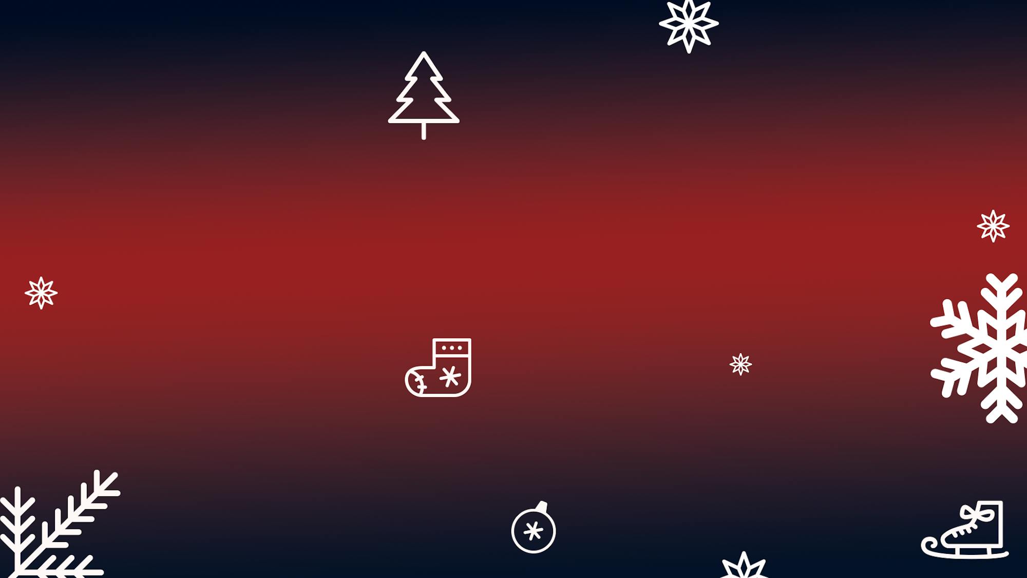 Fond de Noël pour le Coffret Cadeau